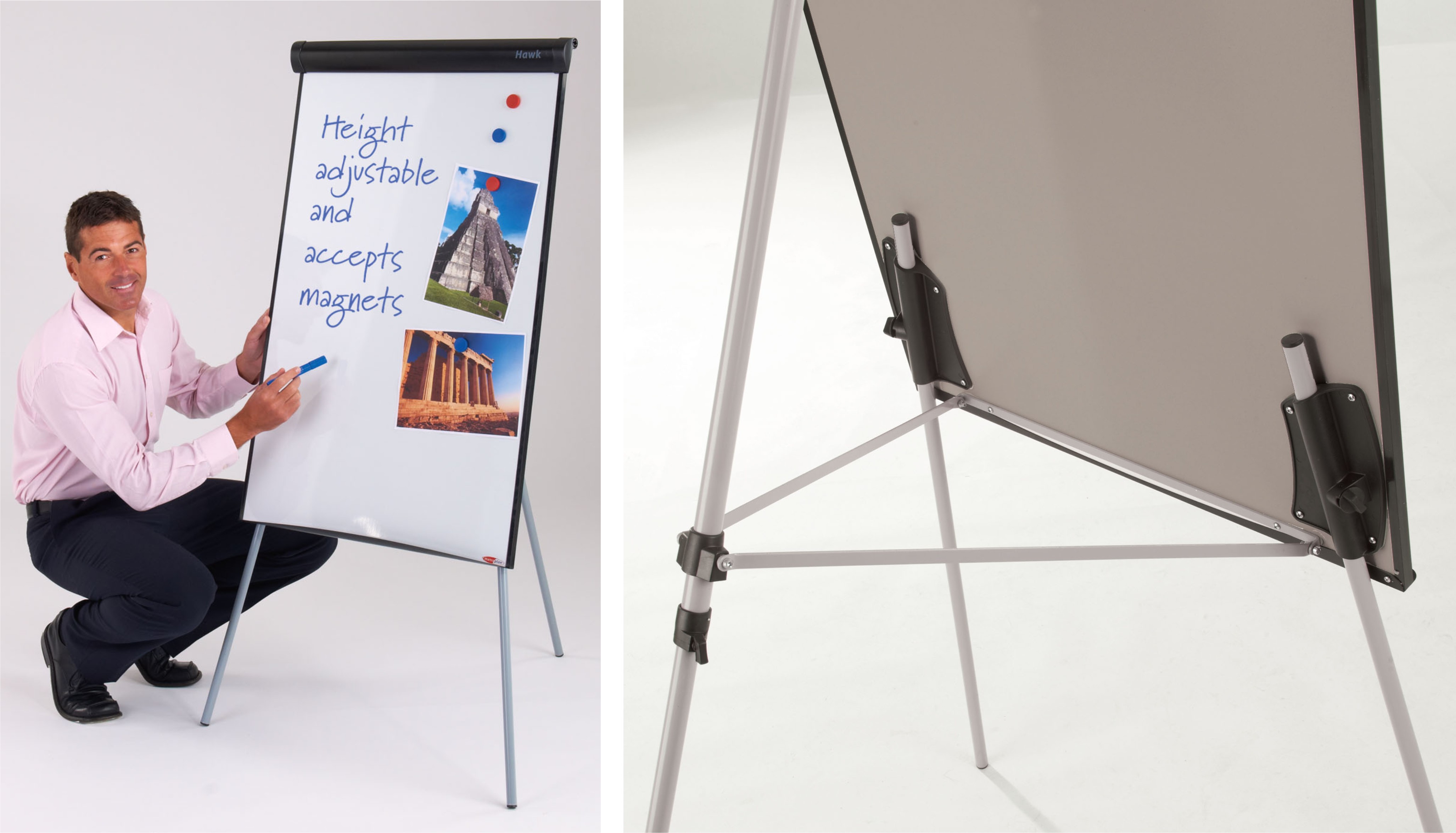 Hawk Magnetic Flipchart Easel